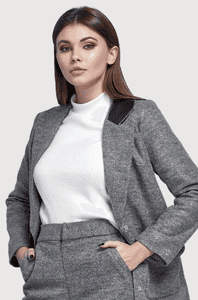 Marynarka szary melanż 1